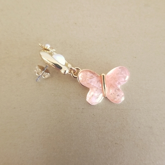 Coach Signature Butterfly Drop Earrings NWT - Picture 5 of 5